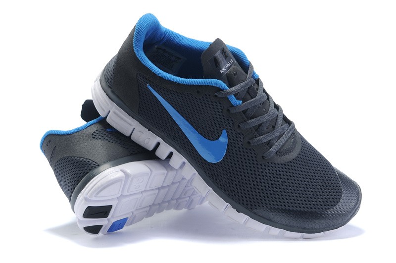 Nike Free 3.0 v2 Womens Shoes grey blue - Click Image to Close